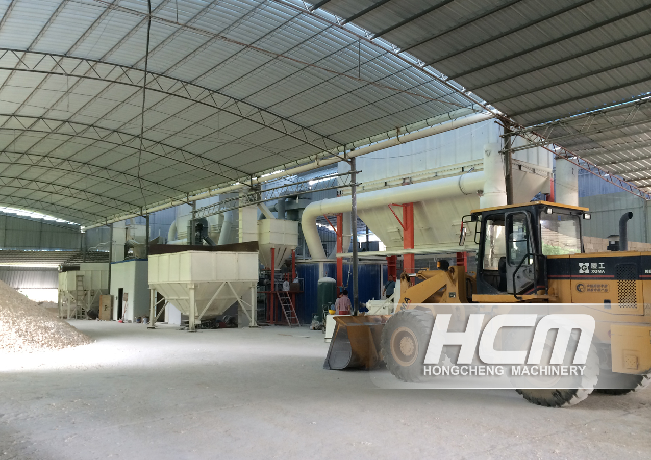HCH1395 Ultrafine Mill - 60,000t/year coarse whiting micro powder project in Hunan China